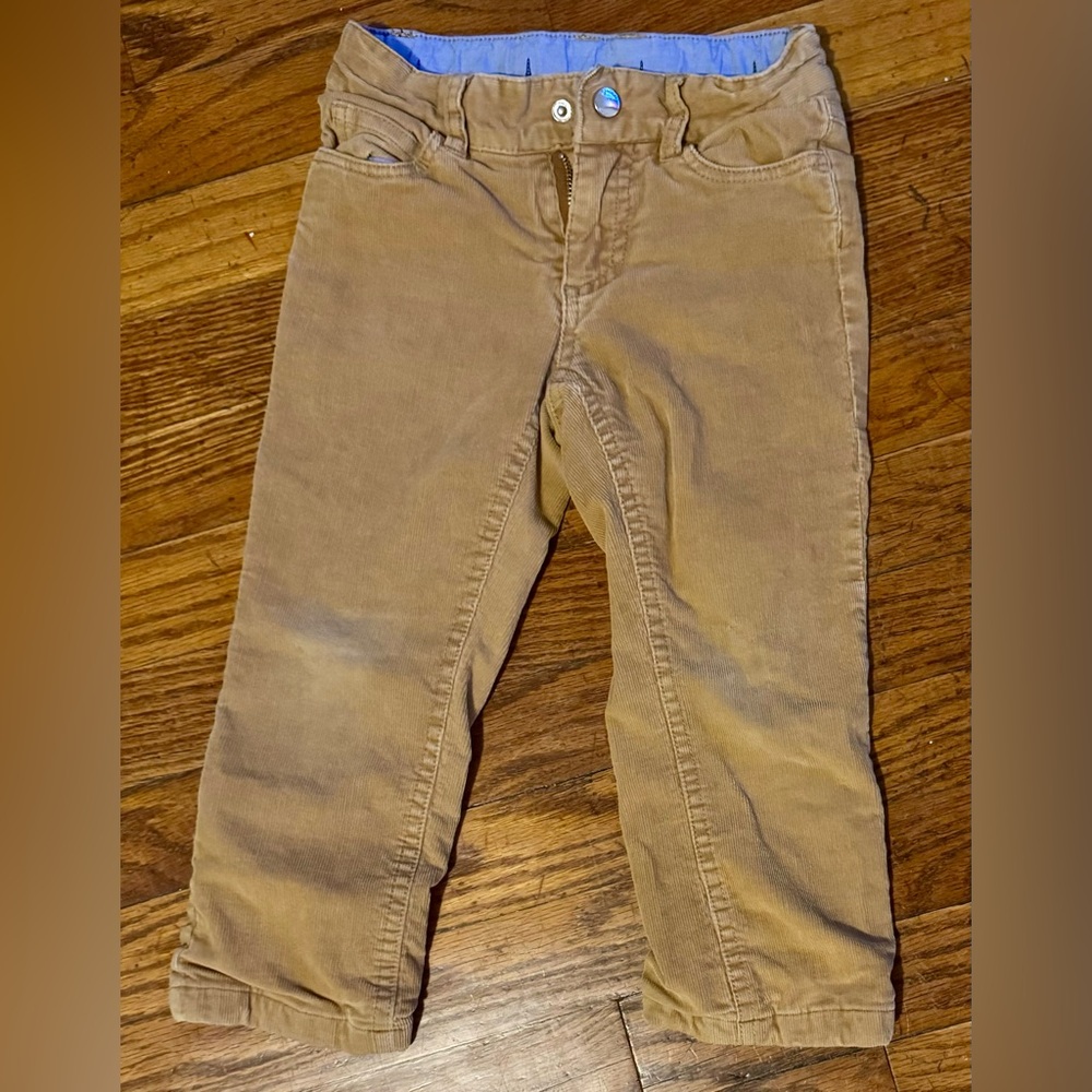 Jacadi Tan Corduroy Pants - flannel lined - size 3
